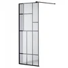 Hydrosan Sh05f juoda dušo sienelė 120 cm 8 mm