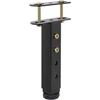I-flair reguliuojamo aukščio metalinė baldų kojelė nuo 19 cm iki 32,5 cm, t formos, skirta baldų, tokių kaip groteliniai rėmai, lovos, spintelės ir kt., modernizavimui. apkrovos talpa iki 180 kg. juoda