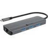 Icy Box Usb-c 6-in-1 stotelė: Hdmi 4k@60hz, 3x Usb 3.2, 100w Pd