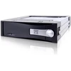 Icy Dock 5.25 colių Hot Swap Sata 2 aliuminio vidinis mobilusis rėmas, kompaktiška versija - juodas