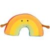 Idena 40257 Minkšta pagalvėlė Rainbow, dekoratyvinė minkšta pagalvėlė su rankomis ir veidu, minkštas žaislas kūdikiams ir vaikams, apie 47 cm, asorti dizainai