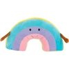 Idena 40257 Minkšta pagalvėlė Rainbow, dekoratyvinė minkšta pagalvėlė su rankomis ir veidu, minkštas žaislas kūdikiams ir vaikams, apie 47 cm, asorti dizainai