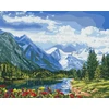 Ideyka Paveikslas pagal skaičius, tapybos paveikslas kalnų peizažas 40x50 dovana