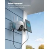 Iegeek 2k lauko stebėjimo kamera, akumuliatorinė, saulės energijos stebėjimo kamera su 355°/140° pasukimu, 20 m spalvoto naktinio matymo, pir judesio jutikliu, sirenos/baltos šviesos signalu, 4 dbi dviguba antena, ip65