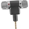 Ieron mini stereo kondensatorinis mikrofonas studijos transliavimui, paauksuotos 3.5 mm jungtys, skirtas pc, nešiojamam kompiuteriui ir kameros įrašymui