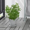 Ikea 4 vnt. boysenbar stovas - vidaus/lauko, šviesiai pilkas, 15 cm