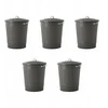 Ikea Knodd Metalinis šiukšliadėžės su dangčiu, pilka, 40 l (2 vnt.)