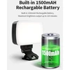 Įkraunama vaizdo kamera su 1500 Mah baterija, 3 šviesos režimais ir tolygiai/10 lygių reguliuojama vaizdo kamera, skirta „youtube“ vaizdo įrašams įrašyti, „tiktok“ tiesioginei transliacijai, makiažo/produktų fotografijai