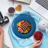 Imposyu 6 makaronų lėkščių rinkinys, sriubos lėkštės, gilus plastikas, daugkartinio naudojimo, 23 cm, spagečių lėkštės, makaronų lėkštės, puikiai tinka makaronams, salotoms, kepsniams