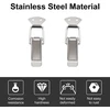 Increway nerūdijančio plieno atlenkiamų skląsčių rinkinys, spyruoklinė įrankių dėžė, bagažo lagaminas, metalinis, 110x35 mm, 4 vnt.