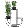 Industrialinis gėlių stovas, juodas, 70 cm, metalinis stovas