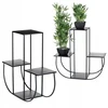 Industrialinis gėlių stovas, juodas, 70 cm, metalinis stovas