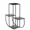 Industrialinis gėlių stovas, juodas, 70 cm, metalinis stovas
