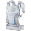 Infantino Staycool 4-in-1 nešynė kūdikiams, ergonomiško dizaino nešynė pilvui, skirta kūdikiams, naujagimiams ir mažyliams 3,6-18,1kg, su laikymo krepšiu, pilka, nešynė mažyliams