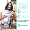 Infantino Staycool 4-in-1 nešynė kūdikiams, ergonomiško dizaino nešynė pilvui, skirta kūdikiams, naujagimiams ir mažyliams 3,6-18,1kg, su laikymo krepšiu, pilka, nešynė mažyliams