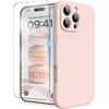 Ingido dėklas, skirtas iphone 16 pro max, skysto silikono dėklas su patobulinta kameros apsauga, mobiliojo telefono dėklas, atsparus įbrėžimams, smūgiams atsparus apsauginis dėklas su minkštu mikropluošto pamušalu, skirtas iphone 16 pro max, lime pink