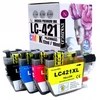 Inkoem Inkdigo rašalo kasetės, skirtos Brother dcp j1050dw cp-j1140dw mfc-j1010dw lc-421xl (pakaitalai)
