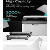 Inkpad Tn1050 Tn-1050 tonerio kasetės, suderinamos su Brother Dcp-1612w Dcp-1610w Mfc-1910w Hl-1110 Hl-1210w Hl-1212w Dcp-1510 Dcp-1512 Hl-1112 Mfc-1810 spausdintuvais (4 juodos)