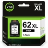 Inkyeah 62xl Juoda Rašalo Kasetė, 750 Psl. Suderinama su Hp Officejet/envy