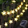 Inna Saulės energija įkraunama Led lempučių girlianda su žvaigždėmis, 100 Led, 8 veikimo režimai