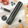 Innovagoods 4 dalių elektrinis kamščiatraukio vyno priedų rinkinys, elegantiškas dizainas, abs ir plienas, juodas, vidutinis, akrilonitrilo butadieno stirenas