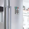 Interdesign Forma pieštukinė, magnetinis rašiklių laikiklis rašikliams, pieštukams ir kitoms kanceliarinėms prekėms, nerūdijantis plienas, šlifuotas, 5.3 x 10.2 x 15.9 cm