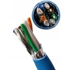 Interneto tinklo kabelis Lan Kat.6a S/ftp mėlynas Awg23 viela 1m