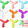 Dantų šepetėlis Invisalign Denti aparatas, spalvoti aligner chewies - dantų tiesinimo plokštelės lengvam montavimui ir priežiūrai