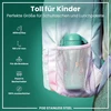 Ion8 vaikiška gertuvė, nerūdijantis plienas, lengva, 400 ml, neizoliuota, nepralaidi, atidaroma viena ranka, saugus užraktas, galima plauti indaplovėje, atlenkiamas dangtelis, lengva valyti, kiaušinis drakonui