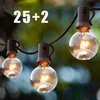 Ip44 sodo girlianda su didelėmis led lemputėmis, 25 vnt., 7.62 m, eko terasa, balkonas, sodas