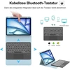 Ipad Air 11 2025/2024 klaviatūra su Touchpad ir dėklu, mėlyna