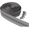 Ipea endless zip pilkas 5 metrai + 15 metalinių slankiklių - grandinėlės dydis #5 - pagaminta Italijoje - pilnas užtrauktukas su nailoniniu užtrauktuku - galima kirpti pagal metrą - plotis 30 mm