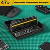 Išmanusis laikrodis Noosverl 47 in 1 preciziškas mechaninis atsuktuvų rinkinys, atsuktuvų rinkinys, preciziškas atsuktuvų rinkinys, varžtų rinkinys, skirtas visiems išmaniesiems telefonams, laikrodžiams, kompiuteriams, akiniams, ps, kameroms