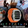 Išmanusis laikrodis vyrams su skambučiais, Amoled ekranu, 123 sporto režimai
