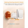Išmanusis relės jungiklis su srovės matavimu, suderinamas su home assistant mini wlan išmanusis šviesos jungiklis su galios matavimu 1 gaujos belaidis jungiklis, nereikalaujantis šakotuvo, 1 vnt.