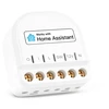 Išmanusis relės jungiklis su srovės matavimu, suderinamas su home assistant mini wlan išmanusis šviesos jungiklis su galios matavimu 1 gaujos belaidis jungiklis, nereikalaujantis šakotuvo, 1 vnt.
