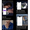 Išmanusis žiedas-pedometras, fitneso sekiklis, skirtas android ir ios, išmanieji žiedai vyrams ir moterims, miego sekiklis, širdies ritmo monitorius, aktyvumo sekiklis, sportinis išmanusis žiedas, fitneso žiedas, juodas, pilkas, auksinis, sidabrinis