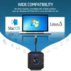 Išorinė garso plokštė, Phoinikas T10 Usb garso adapteris, skirtas Pc Windows, Mac, Linux, nešiojamiesiems kompiuteriams, staliniams kompiuteriams, stereo garso plokštė su 3,5 mm sąsaja ir Usb sąsaja, Plug & Play (6-in-1, juoda)