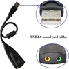 Išorinė Usb 7.1 garso plokštė su 3.5mm jungtimis