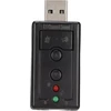 Išorinė usb garso plokštė, virtualus 7.1 kanalo stereo garso adapteris su vidiniu stiprintuvu ir 3.5 mm ausinių ir mikrofono lizdu telefonui, nešiojamam kompiuteriui, pc