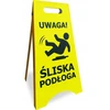 Įspėjamasis ženklas Stendas Atsargiai Slidžios Grindys Sulankstomas Lengvas Uv spausdinimas