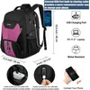 Itin didelė kuprinė, 50 l, neperšlampama, 17 colių (43,1 cm) nešiojamojo kompiuterio krepšys, darbo nešiojamojo kompiuterio kuprinė su Usb įkrovimo prievadu, apsauga nuo vagystės, verslui, kelionėms, mokyklinė kuprinė moterims, mergaitėms, paauglėms, viol