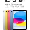 Iveoppe dėklas su klaviatūra, skirtas ipad a16 11 kartos 2025/10 kartos 2022, bluetooth magnetinė klaviatūra, skirta ipad 11-osios/10-osios kartos (11/10,9 colio), 7 spalvų apšvietimas, qwertz išdėstymo klaviatūra, mėlyna
