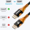 Ixever 8k Displayport kabelis 1.4 5 m, Displayport į Displayport 1.4 kabelis palaiko Hbr3 Hdr10 Hdcp 2.2 [4k @ 144hz, 8k @ 60hz] 32.4gbps monitoriui, televizoriui, projektoriui