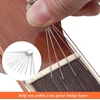 Iyowei nerūdijančio plieno gitaros tilto balnelio dildžių rinkinys su šlifavimo adatomis 13 dydžių / 1 galandimo akmuo / 2 tilto kaištelių balneliai elektrinei akustinei gitarai ukulele gitaros "pasidaryk pats" atsarginės dalys