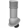 Izoliuotas kaminėlis 125 mm Parotec plokštiems stogams, bituminėms čerpėms, bituminei dangai - Pilkas