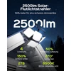 Jackyled saulės šviestuvai laukui, 2500lm 278 led saulės šviestuvai su judesio davikliu, 4 galvučių saulės prožektoriai, ip65 atsparūs vandeniui, apsauginiai šviestuvai sodui, terasai, 2 vnt.