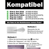 Jademall dėklas Ipad 6-ai kartai su klaviatūra, klaviatūros dėklas su jutikliniu kilimėliu ir rašiklio laikikliu Ipad 5-ai kartai 2017, Pro 9.7 colio, Air 2 & 1, apšviestas galinis dėklas
