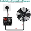 Jadeshay Scr įtampos reguliatorius Ac 220 V 4000 W Scr greičio reguliatorius elektrinis įtampos reguliatorius variklio ventiliatoriaus greičio valdiklis dimeris šviesos temperatūros valdymas variklio greičio reguliatorius, Eu kištukas