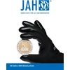 Jah N-pu-3 nailono smulkaus mezgimo pirštinės su Pu danga, 12 porų, plonos pilkos spalvos, dydis 8
